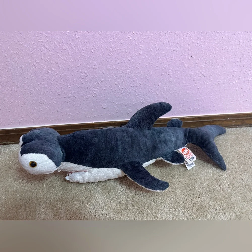 Fiesta Hammerhead Shark Grey Plush Toy 20” long Ocean Stuffed Animal